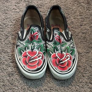 Vans x Orville Peck Black Slip-On Sneakers